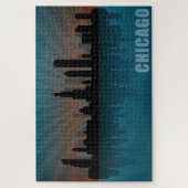 Chicago Skyline Legpuzzel (Verticaal)