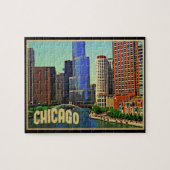 Chicago Skyline Legpuzzel (Horizontaal)