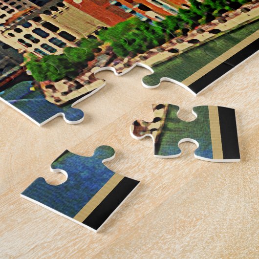 Chicago Skyline Legpuzzel (Zijkant)