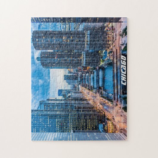 Chicago Skyline Legpuzzel (Verticaal)