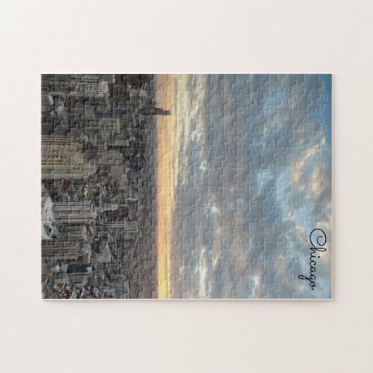 Chicago skyline legpuzzel (Horizontaal)