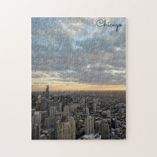 Chicago skyline legpuzzel (Verticaal)
