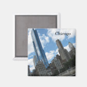 Chicago Skyline Magneet (Voorkant / Achterkant)