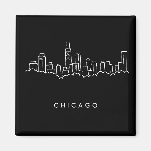 Chicago Skyline Magneet (Voorkant)