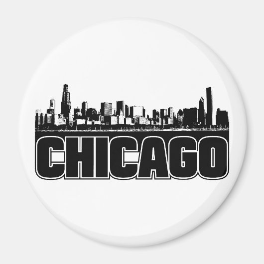Chicago Skyline Magneet (Voorkant)