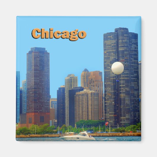 Chicago Skyline Magneet (Voorkant)