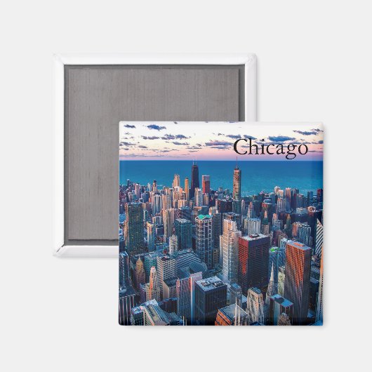 Chicago Skyline Magnet (Voorkant / Achterkant)