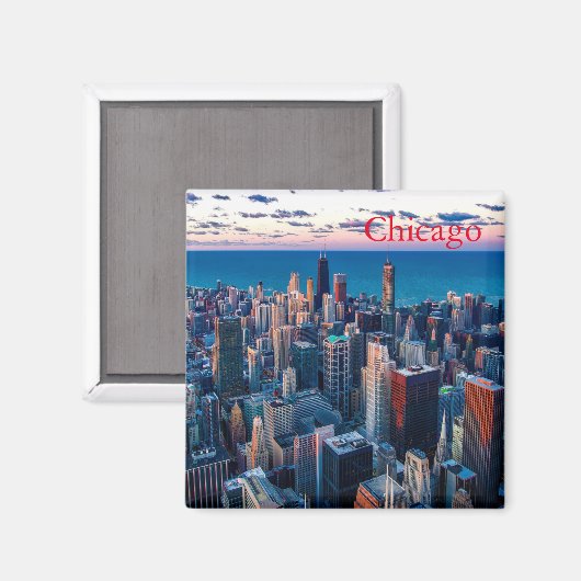 Chicago Skyline Magnet (Voorkant / Achterkant)
