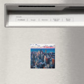Chicago Skyline Magnet (Insitu (Vaatwasser))