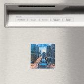 Chicago Skyline Magnet (Insitu (Vaatwasser))