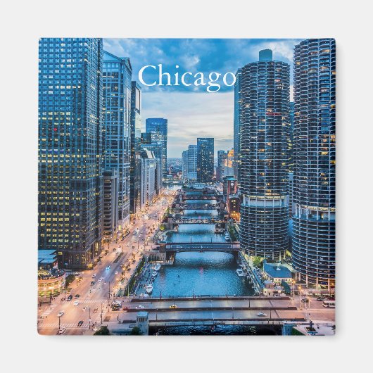 Chicago Skyline Magnet (Voorkant)
