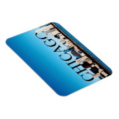 Chicago Skyline Magnet met Chicago in de lucht Magneet (Rechterzijde)