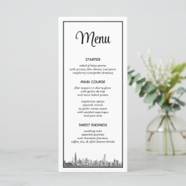 Chicago Skyline Menu