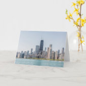 Chicago Skyline met Lake Michigan Kaart (Gele Bloem)