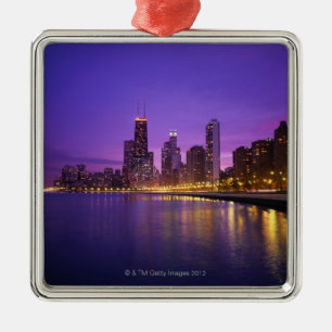 Chicago Skyline Metalen Ornament