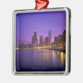 Chicago Skyline Metalen Ornament (Links)
