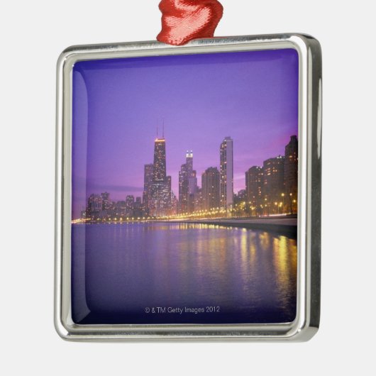 Chicago Skyline Metalen Ornament (Links)