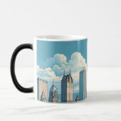 Chicago Skyline Modern Magische Mok (Links)