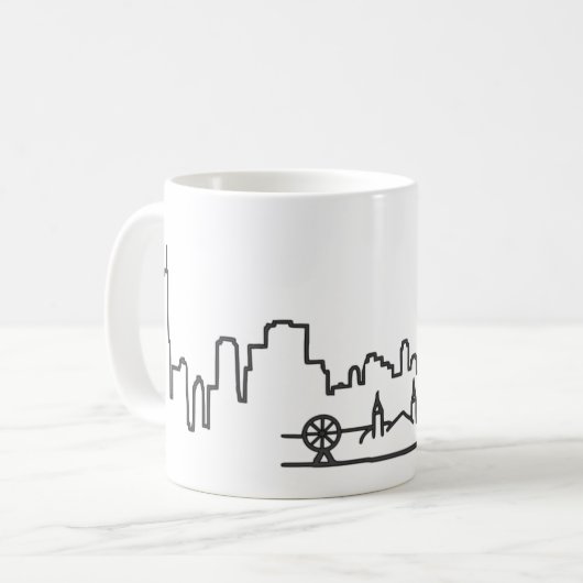 Chicago Skyline Mok (Voorkant links)