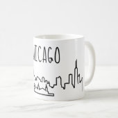 Chicago Skyline Mok (Voorkant rechts)