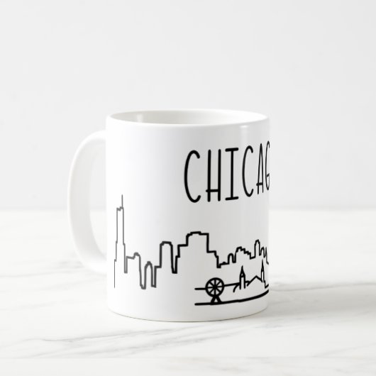 Chicago Skyline Mok (Voorkant links)