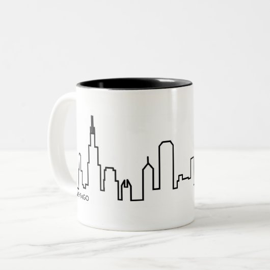 Chicago Skyline Mok (Voorkant links)