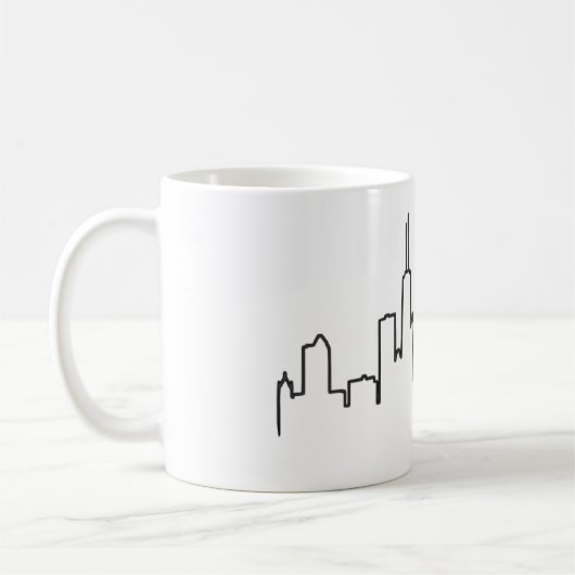 Chicago Skyline Mok (Links)