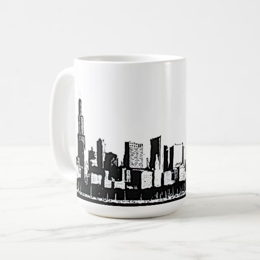 Chicago Skyline Mok (Voorkant links)