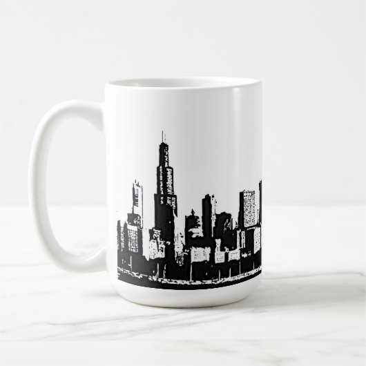 Chicago Skyline Mok (Links)