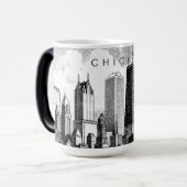 Chicago Skyline Mok (Voorkant links)