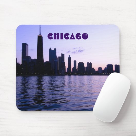 Chicago skyline mousepad muismat (Met muis)