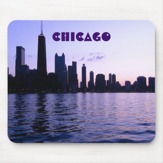 Chicago skyline mousepad muismat (Voorkant)