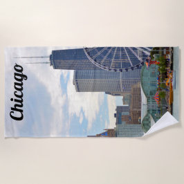 Chicago Skyline Navy Pier & Hancock Strandlaken