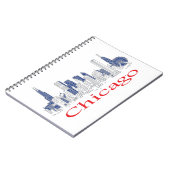 Chicago-Skyline Notitieboek (Linkerzijde)