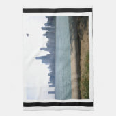 Chicago Skyline Omrand Theedoek (Verticaal)