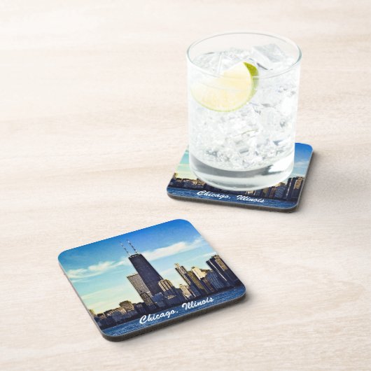 Chicago Skyline Onderzetter (Rechterzijde)
