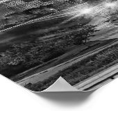 Chicago Skyline op Canvas Poster (Hoek)