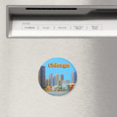 Chicago Skyline op Navy Pier Magneet (Insitu (Vaatwasser))
