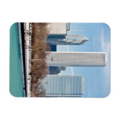 Chicago skyline over bevroren meer Michigan Magneet (Horizontaal)