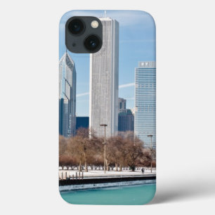 Chicago skyline over het bevroren meer van Michiga Case-Mate iPhone Case