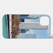 Chicago skyline over het bevroren meer van Michiga Case-Mate iPhone Case (Achterkant (horizontaal))