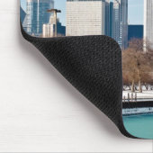 Chicago skyline over het bevroren meer van Michiga Muismat (Hoek)