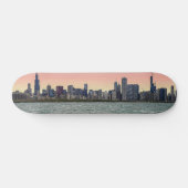 Chicago Skyline Painterly Persoonlijk Skateboard (Horizontaal)