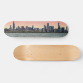 Chicago Skyline Painterly Persoonlijk Skateboard (Horizontaal)