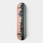 Chicago Skyline Painterly Persoonlijk Skateboard (Voorkant)