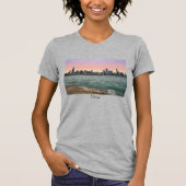 Chicago Skyline Painterly T-shirt (Voorkant)