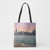 Chicago Skyline Painterly Tote Bag (Voorkant)