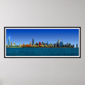 CHICAGO SKYLINE PANORAMA POSTER (Voorkant)