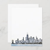 Chicago Skyline Paper Sheet (Voorkant / Achterkant)