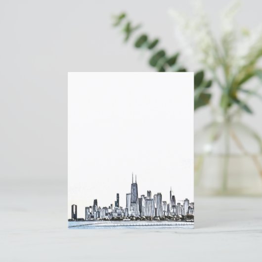 Chicago Skyline Paper Sheet (Staand voorkant)